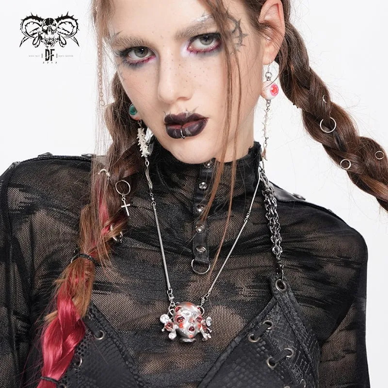 Cyberpunk Alien-Core Crying Robot Halskette für Damen