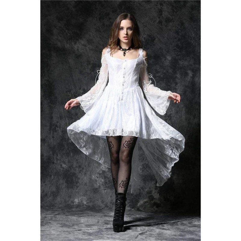 Frauen Lace Overlay Little Black Dress
