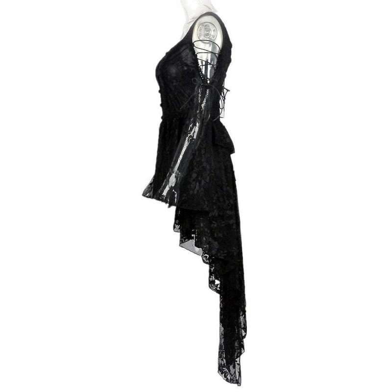 Frauen Lace Overlay Little Black Dress