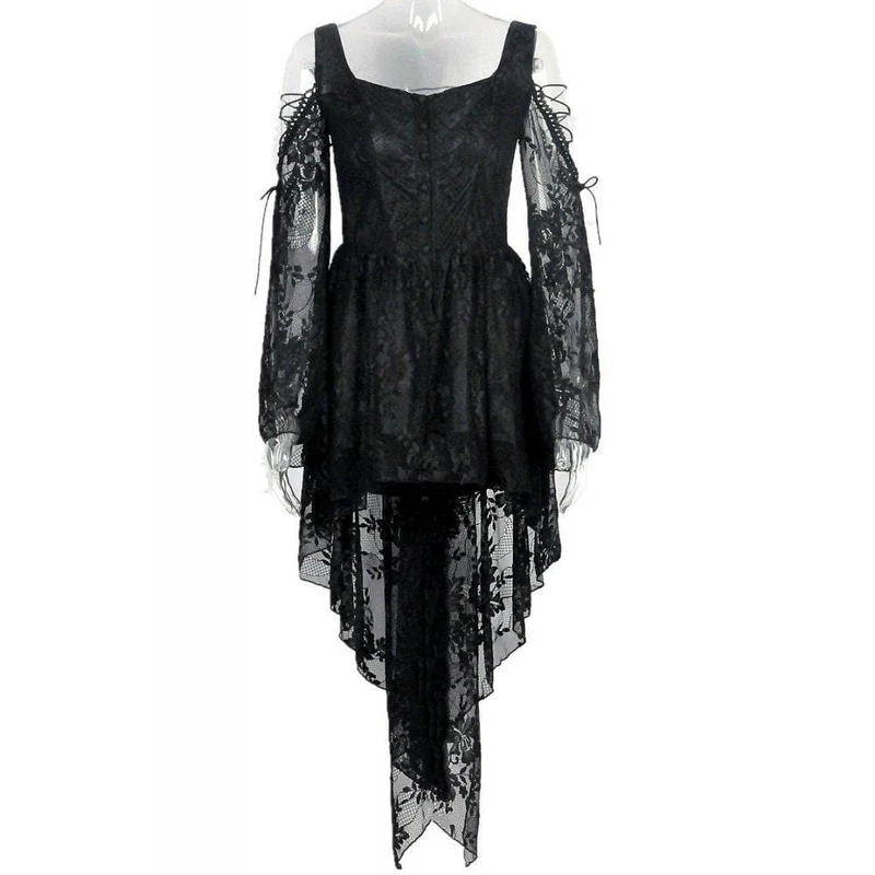 Frauen Lace Overlay Little Black Dress