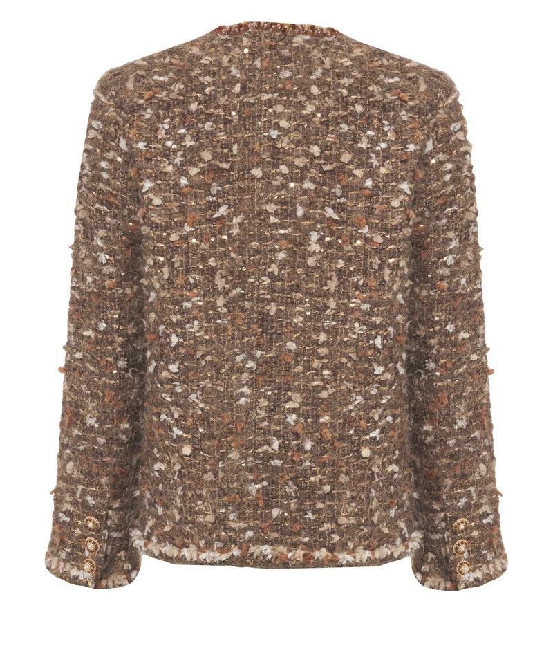 Giacca con applicazione di paillettes