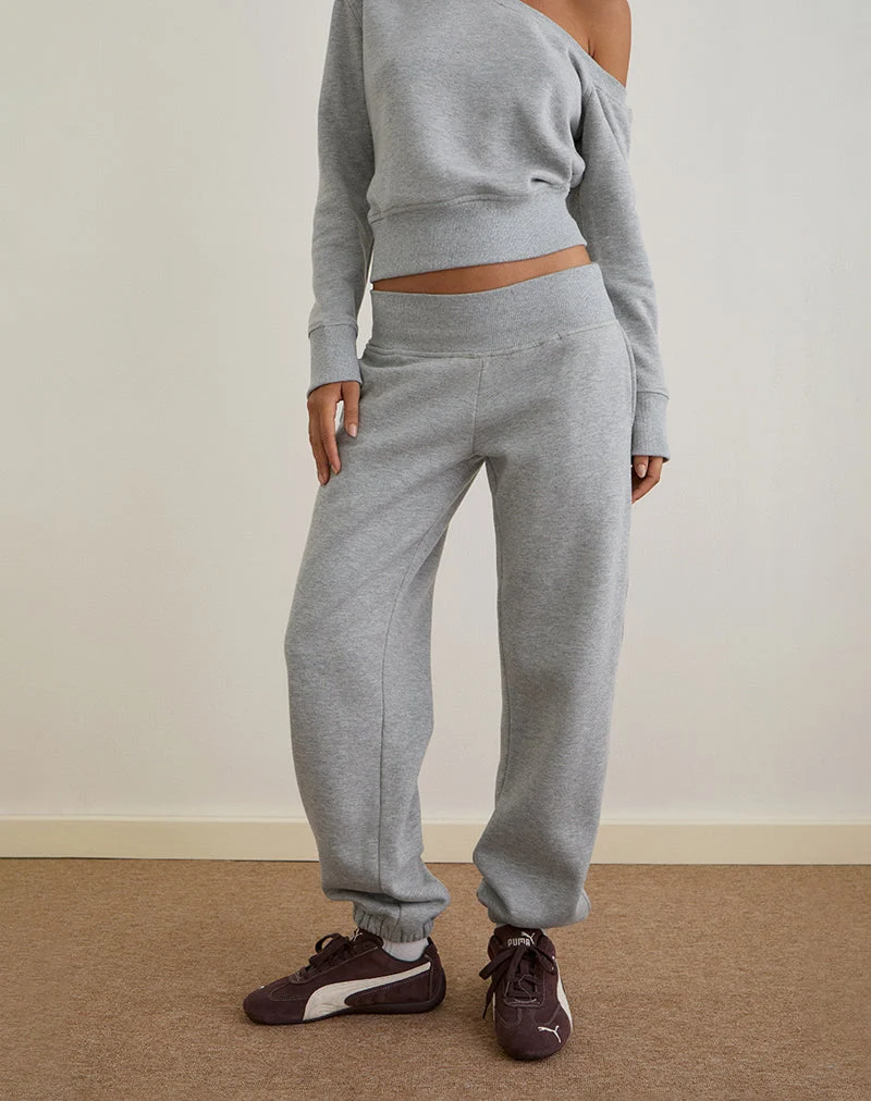 Epsie Oversized-Jogger in Grau meliert