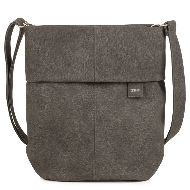 zwei Mademoiselle M12 - Bolso de hombro 32 cm (nubuk-stone)