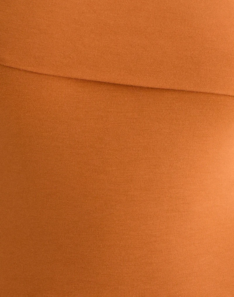 Marga One Shoulder Top in Sunset Orange