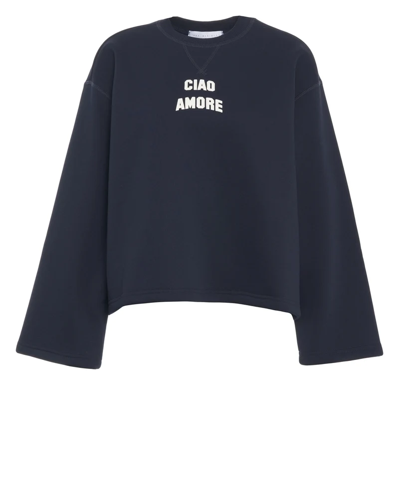 Felpa con logo lettering