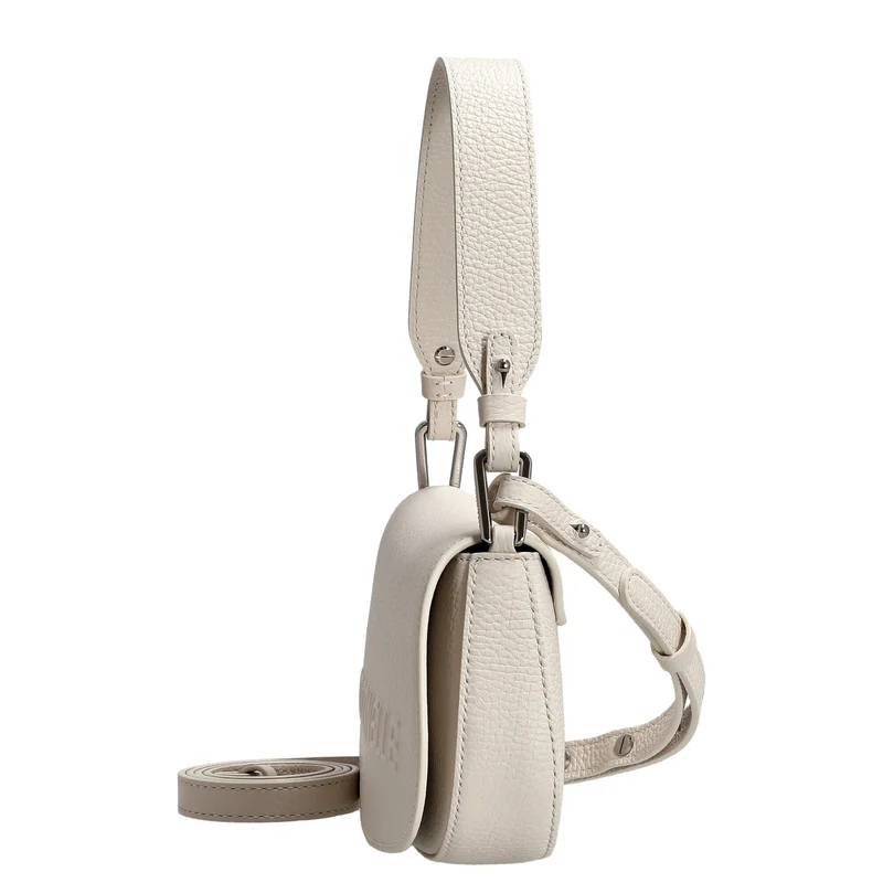 Coccinelle Myrtha Maxi Log - Bolso de hombro 24 cm (white)