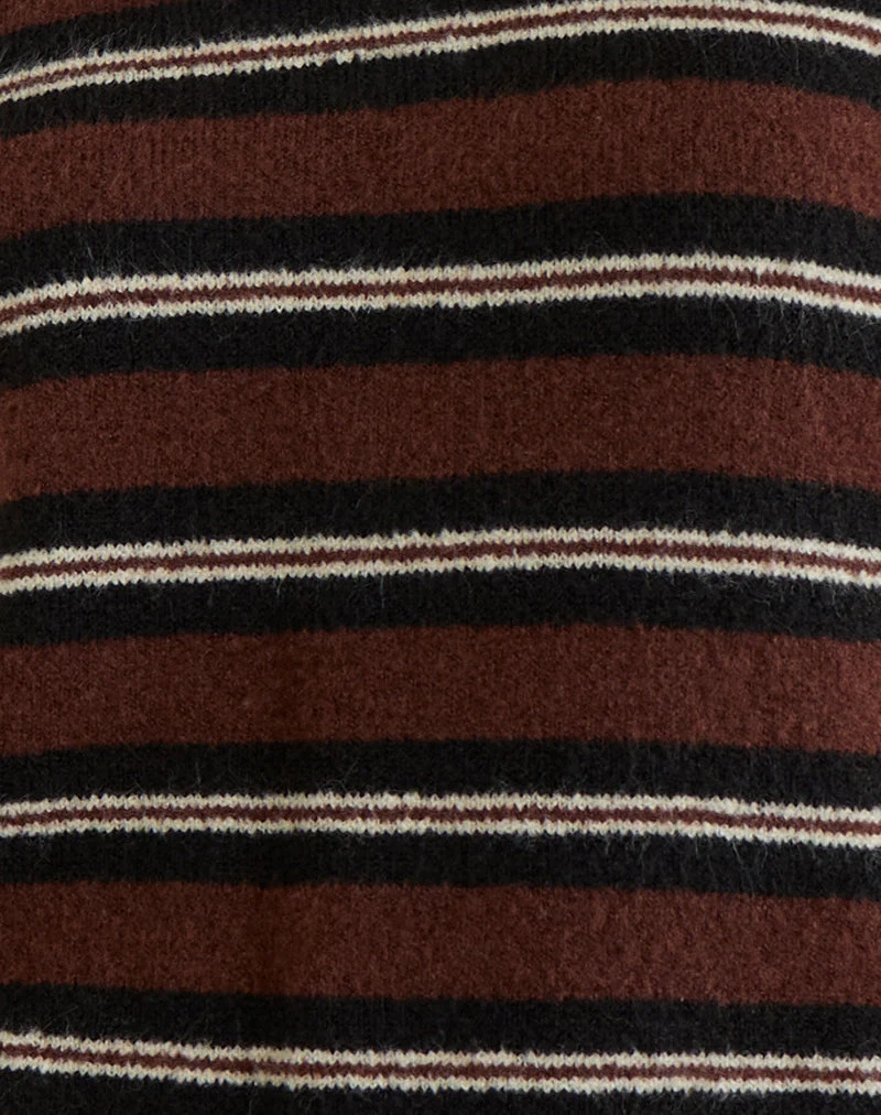 Ishari Pullover in Streifen Braun Multi