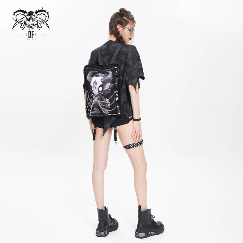 Devil Fashion Hitt Muster Kettentasche