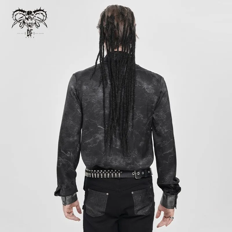 Herren-Hemd mit Punk-Print