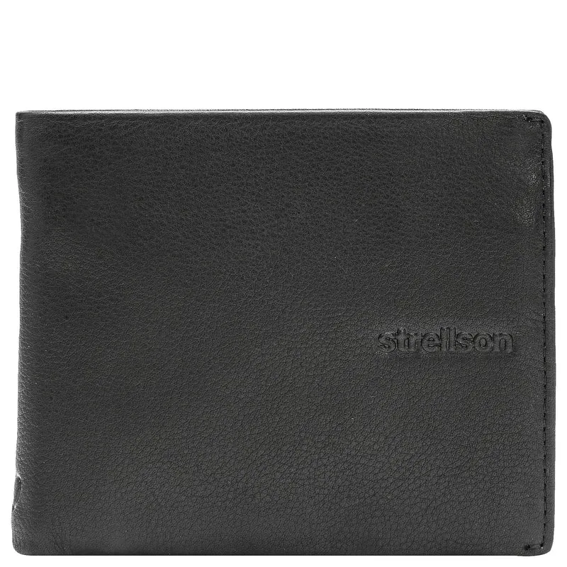 Strellson Carter - Cartera 8cc 10 cm RFID (black)