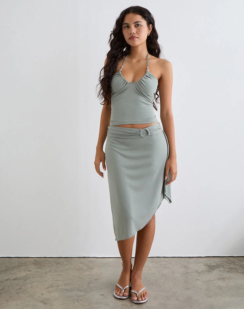 Nina Perlenhalfter-Top in London Fog