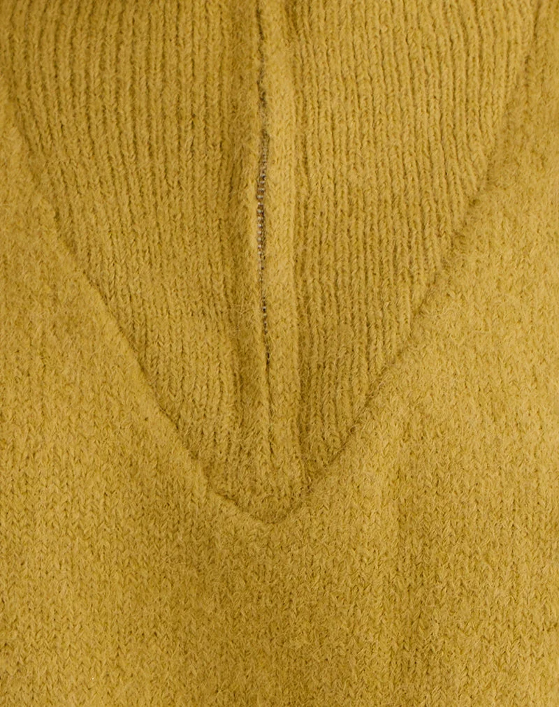 Atine Pullover in Ocker-Senf