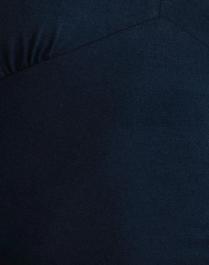 Faye Langarm-Top in Navy