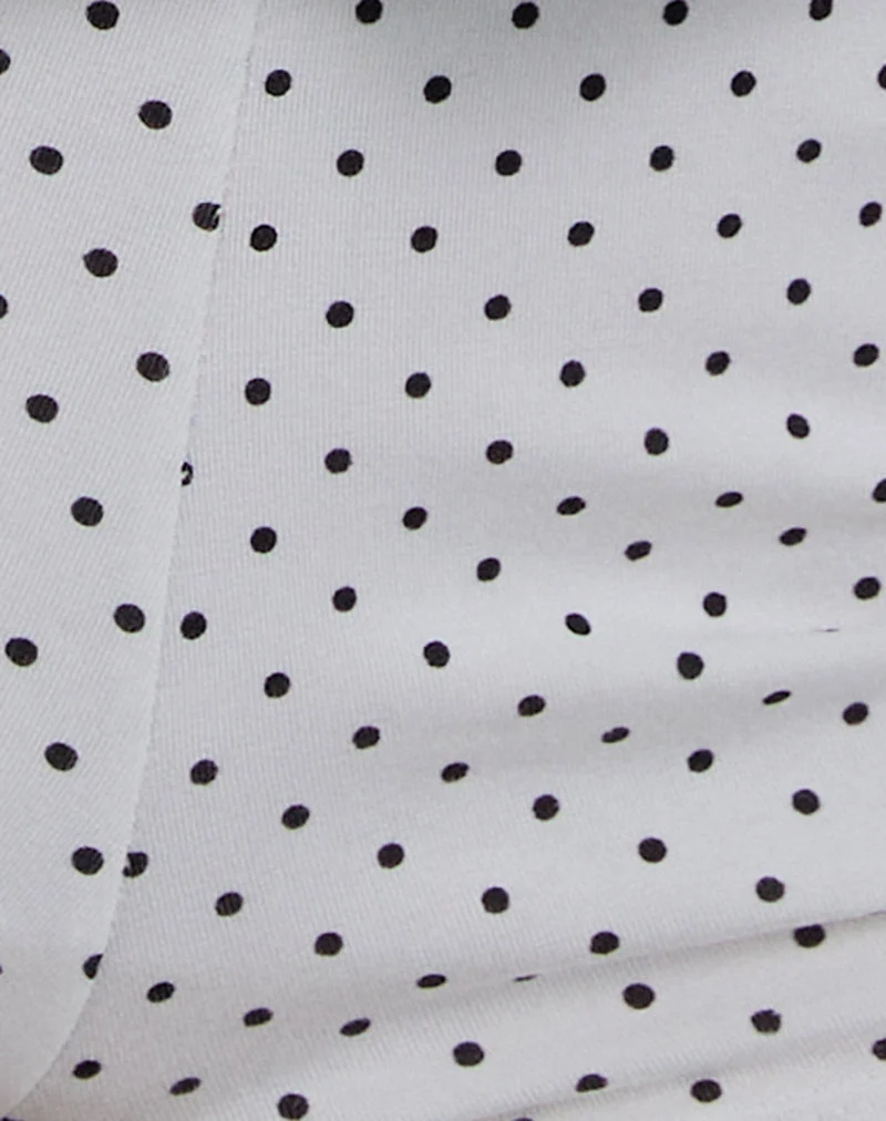 Eunia Short in Micro Polka Weiß