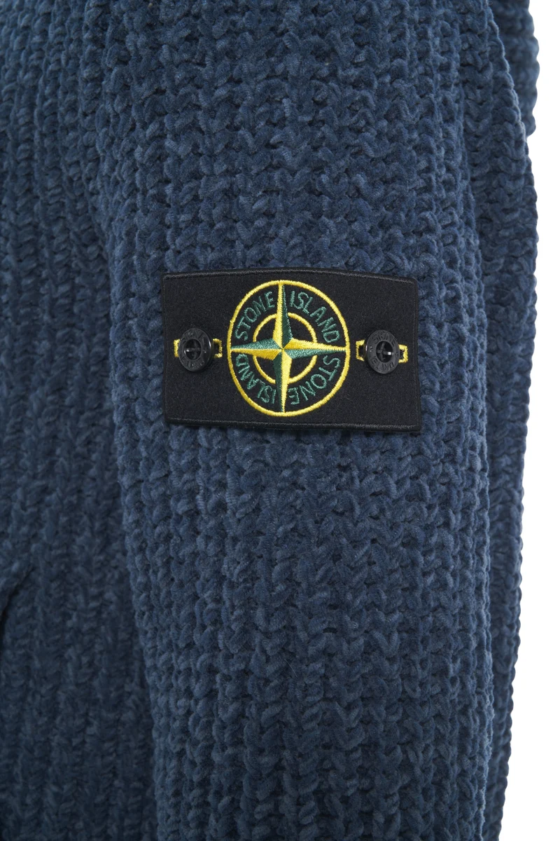 Giacca in maglia con logo rimovibile