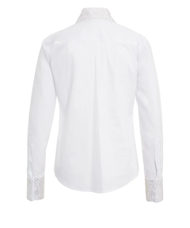Camicia con applicazione di strass