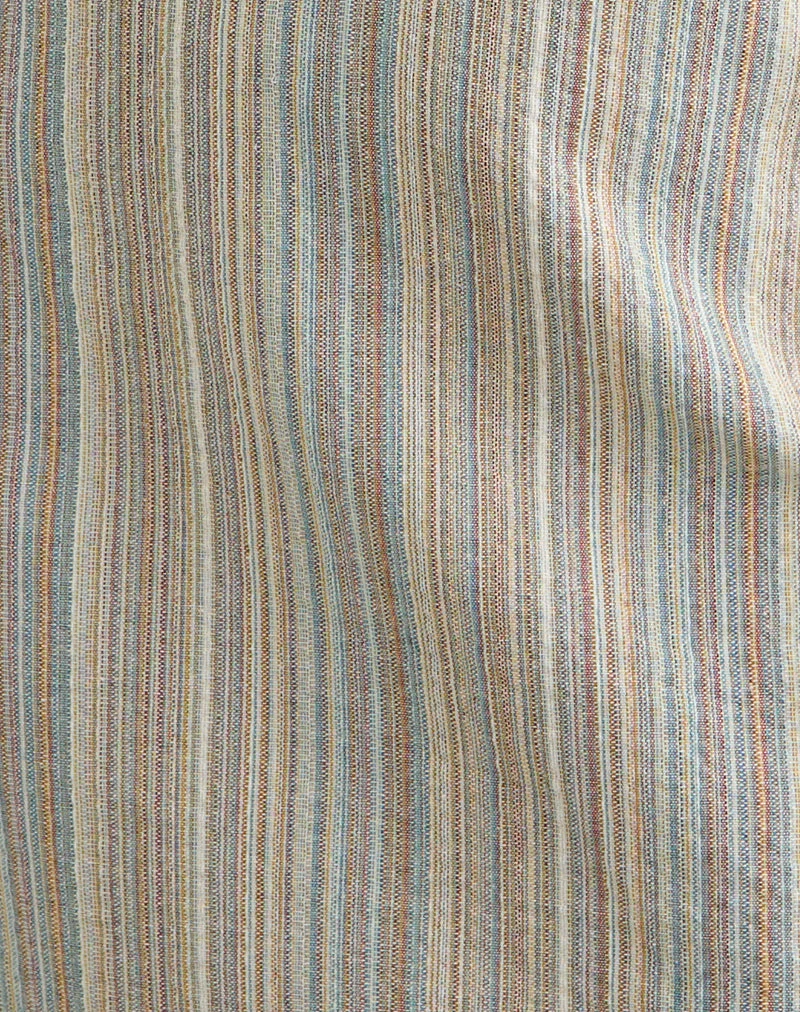 Jioner Minikleid in Gelb gestreift mit Innenfutter