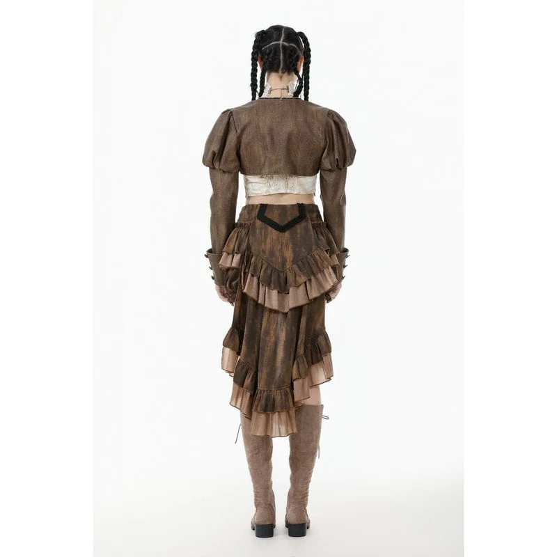 Steampunk-Umhang mit Puffärmeln für Damen