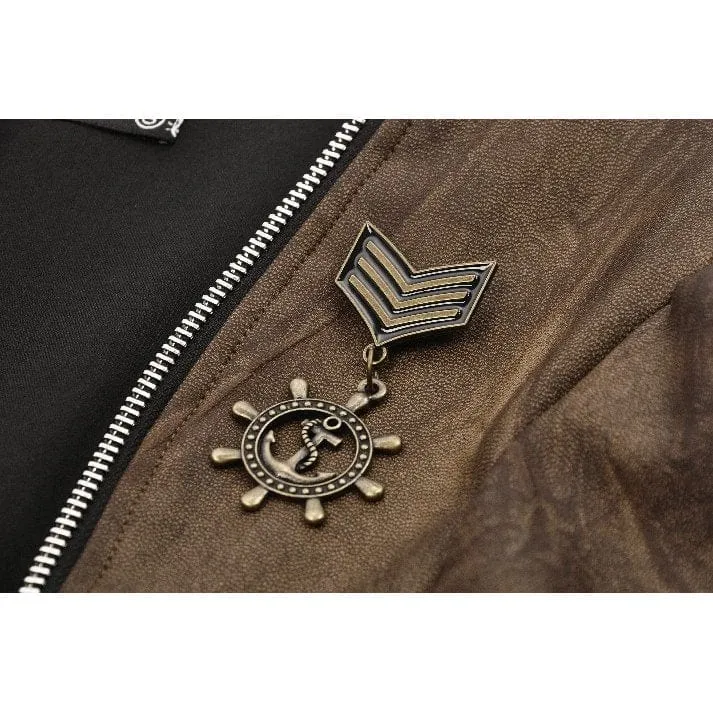 Steampunk-Umhang mit Puffärmeln für Damen