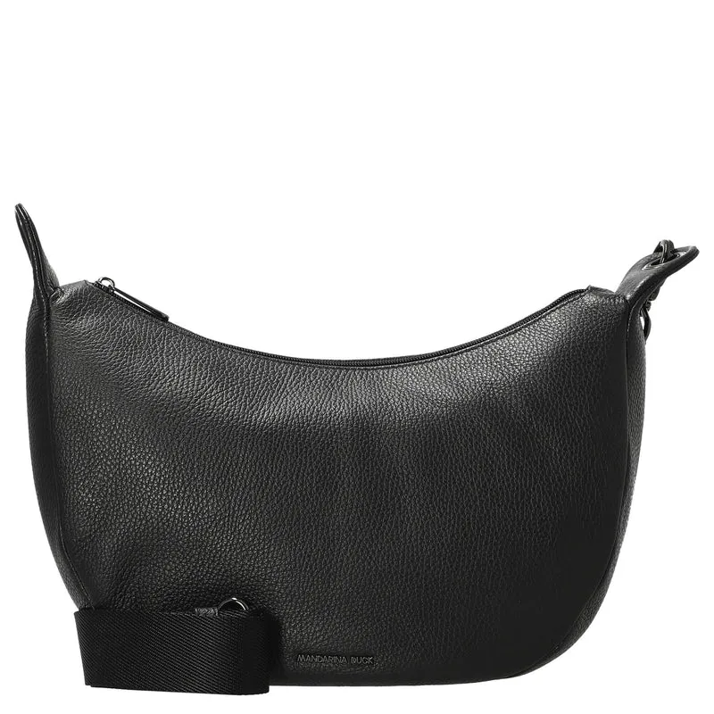 Mandarina Duck Mellow Leather - Bolso bandolera S 35 cm (nero)