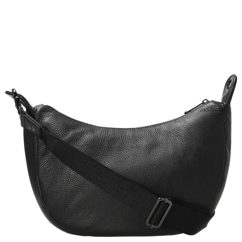Mandarina Duck Mellow Leather - Bolso bandolera S 35 cm (nero)