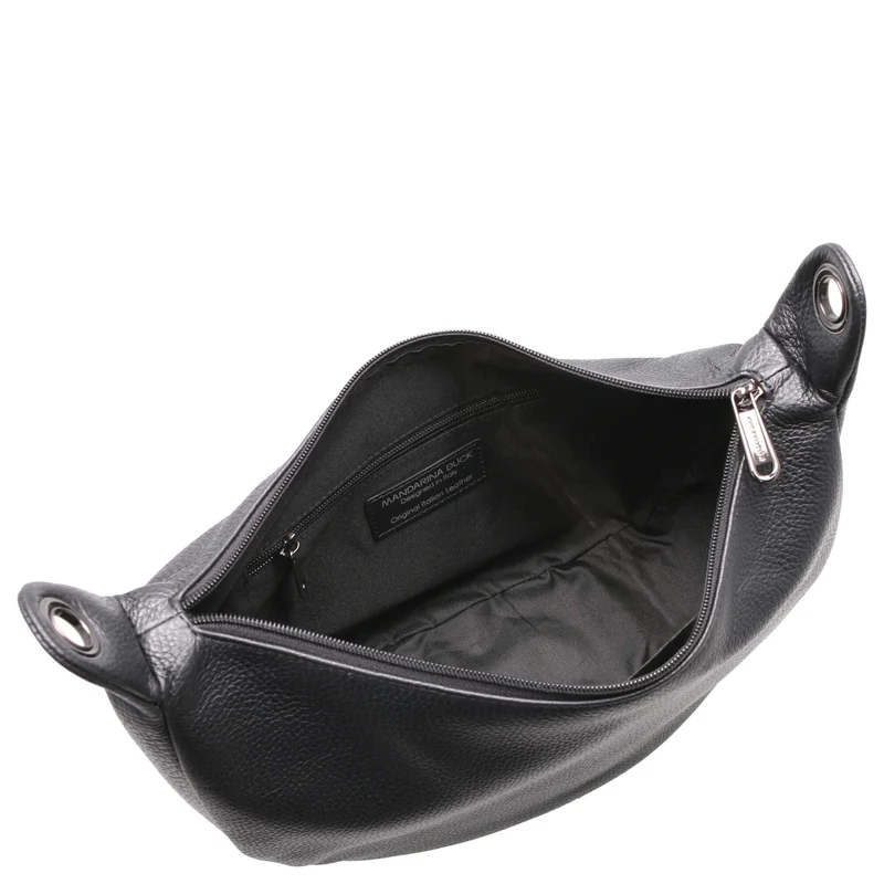 Mandarina Duck Mellow Leather - Bolso bandolera S 35 cm (nero)
