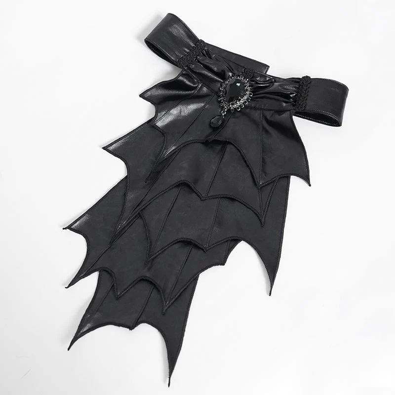 Gothic-Herrenhemd mit Stehkragen und Puffärmeln im Fledermaus-Stil