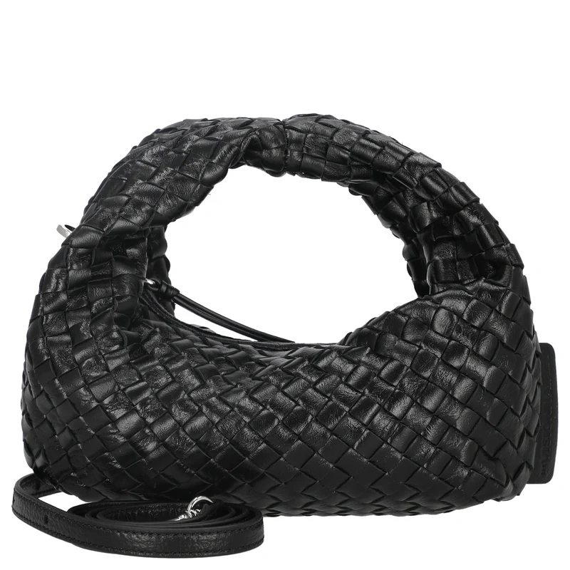 Les Visionnaires Greta Micro Weave Glossy - Bolso de mano (black)