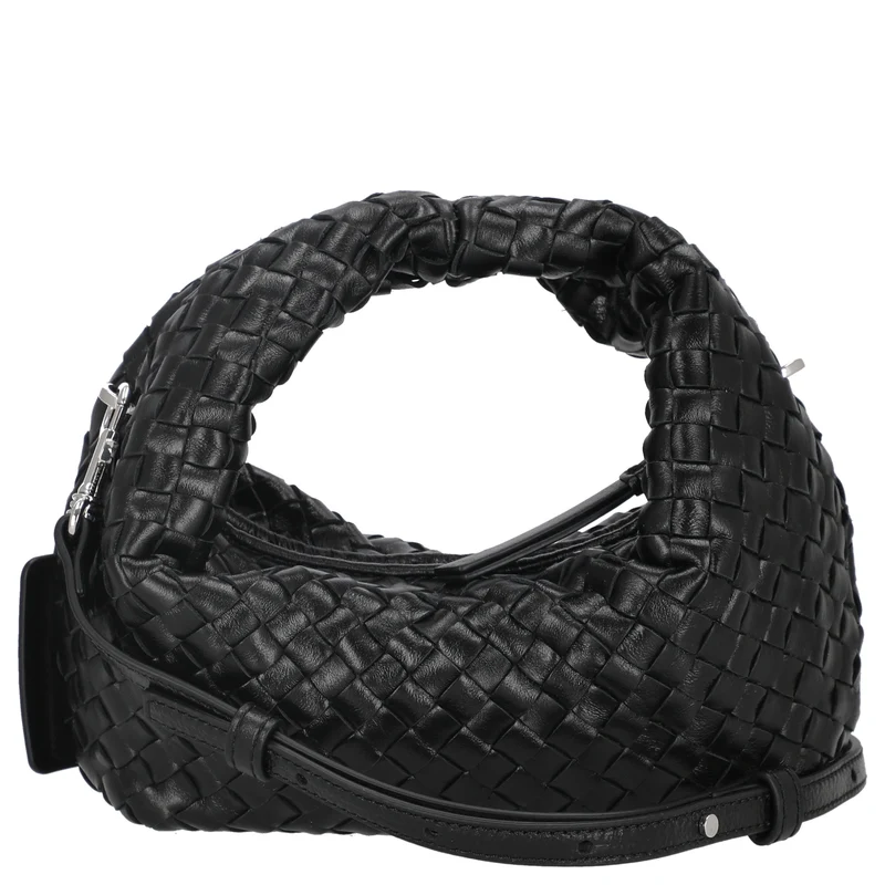 Les Visionnaires Greta Micro Weave Glossy - Bolso de mano (black)