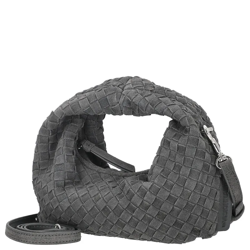 Les Visionnaires Greta Micro Weave Cozy - Bolso bandolera 20 cm (asphalte)