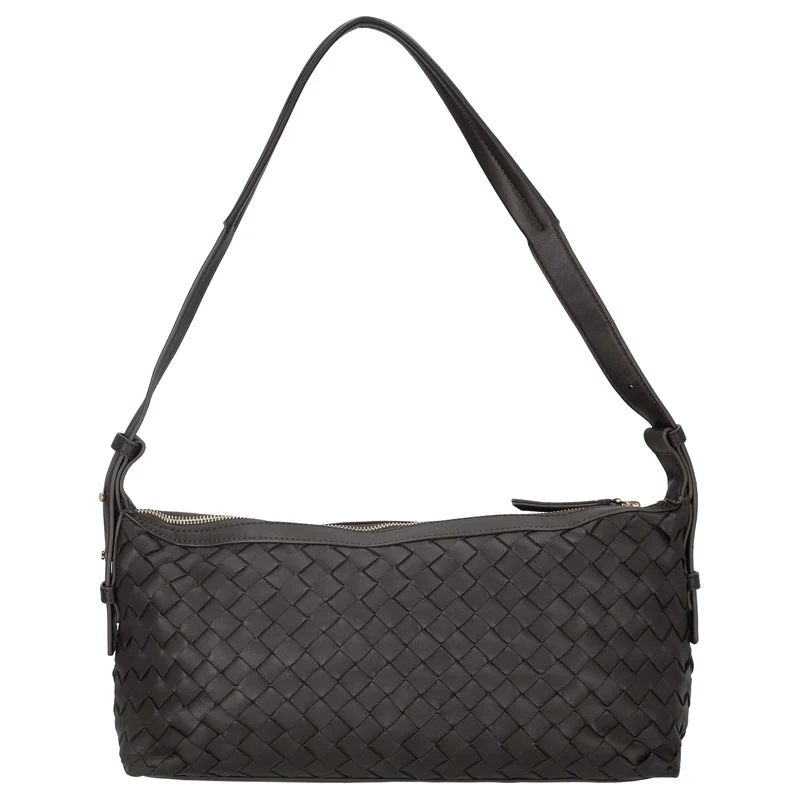 Les Visionnaires Marie Baguette Weave Silky - Bolso de hombro 38.5 cm (cafe)