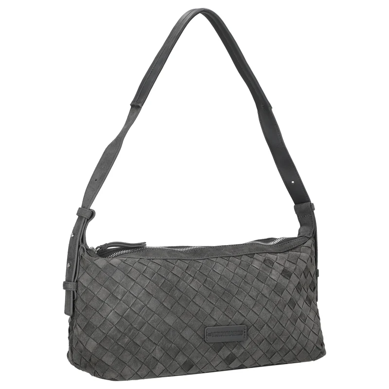 Les Visionnaires Marie Baguette Wave Cozy - Bolso de hombro 38,5 cm (asphalte)