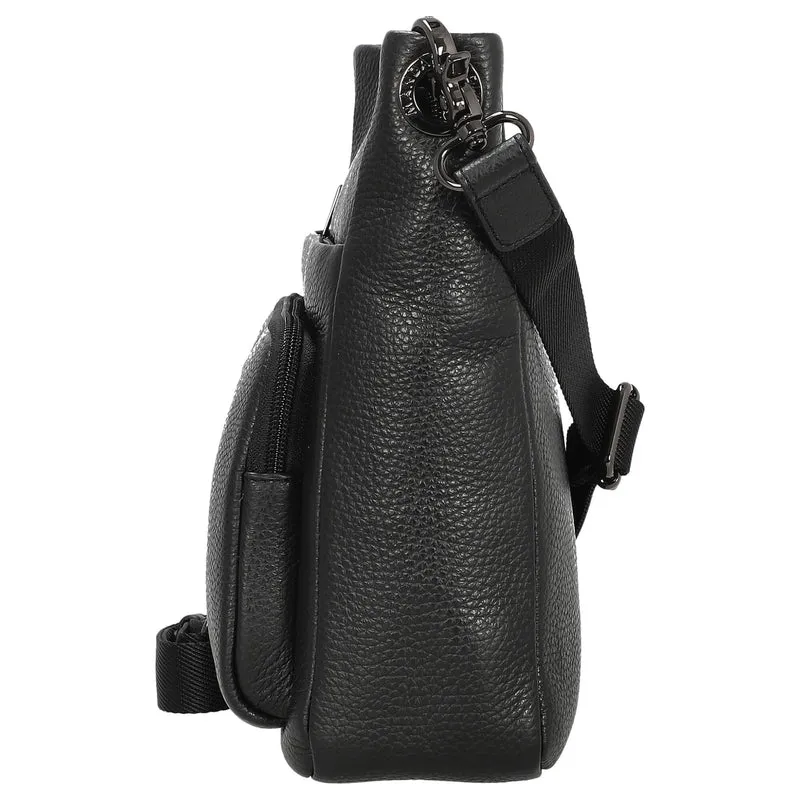 Mandarina Duck Mellow Leather - Bandolera M 30 cm (negro)