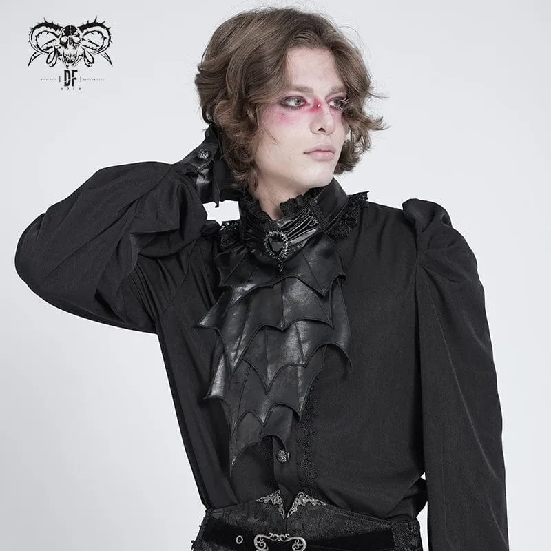 Gothic Unregelmäßige Fledermausähnliche Lagenkrawatte für Herren