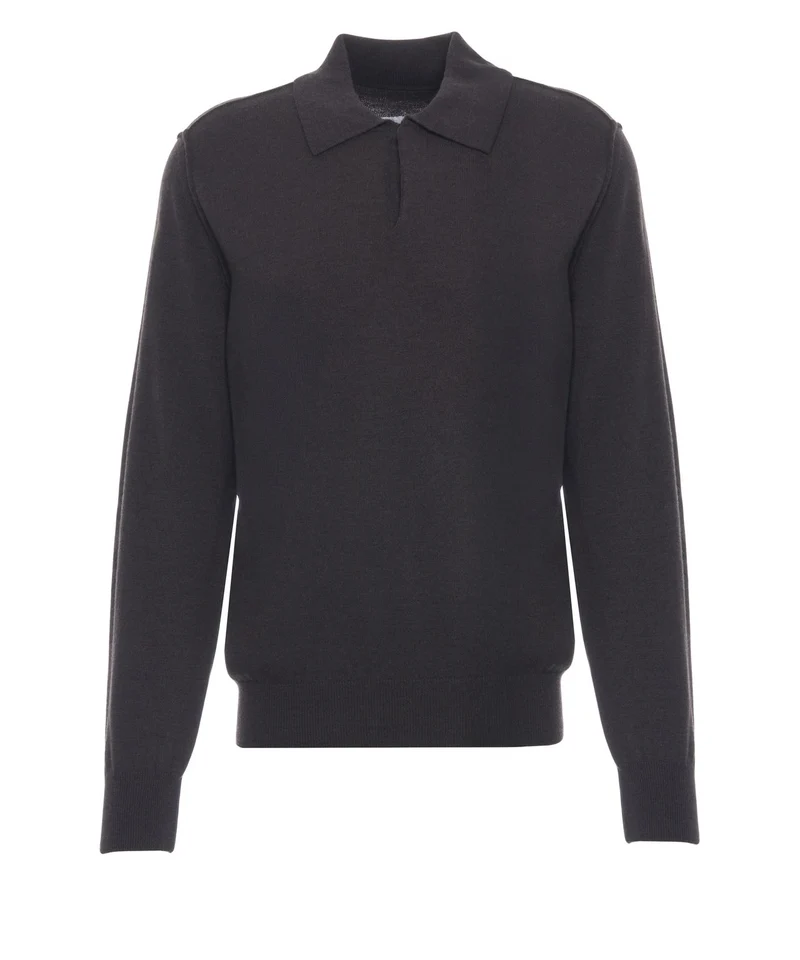 Maglione con colletto a polo
