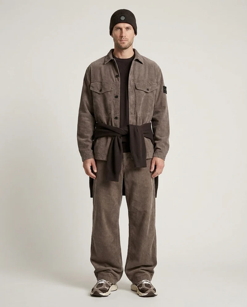 Pantaloni con patch logo