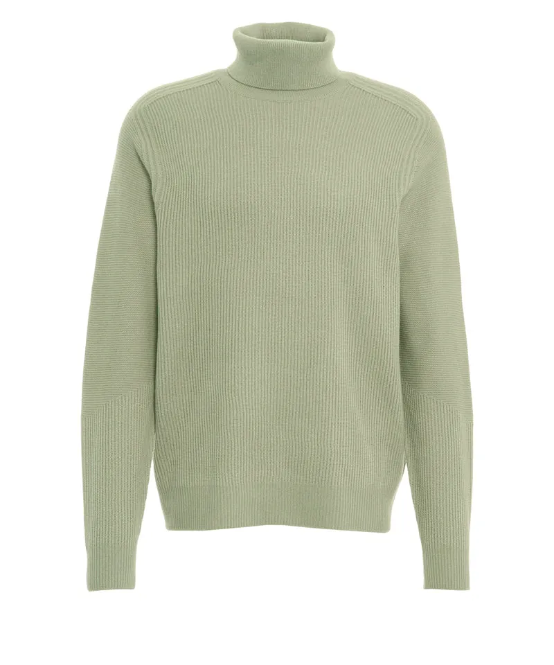Maglione in lana a collo alto