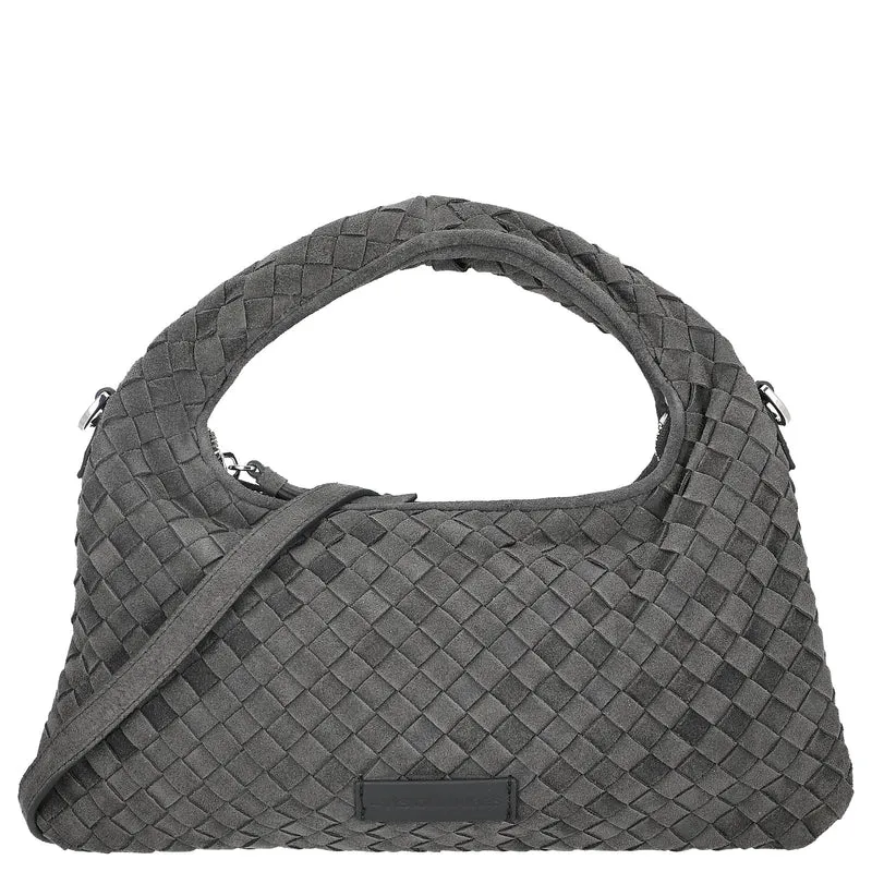 Les Visionnaires Sadie Weave Cozy - Bolso bandolera 39 cm (asphalte)