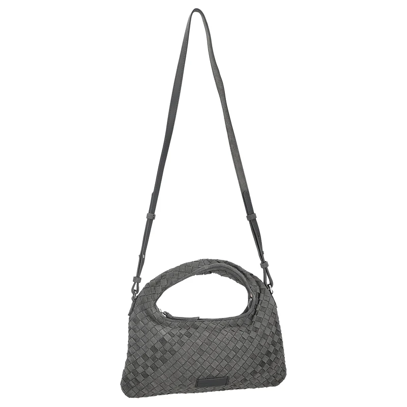 Les Visionnaires Sadie Weave Cozy - Bolso bandolera 39 cm (asphalte)