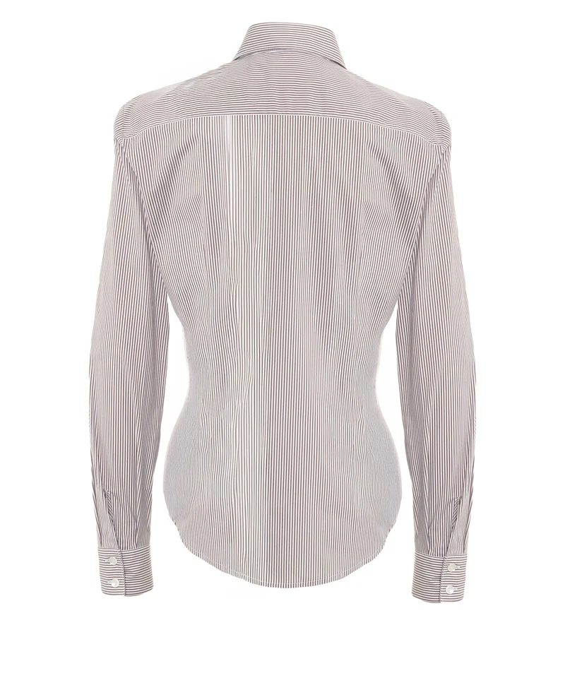 Camicia con fantasia a righe