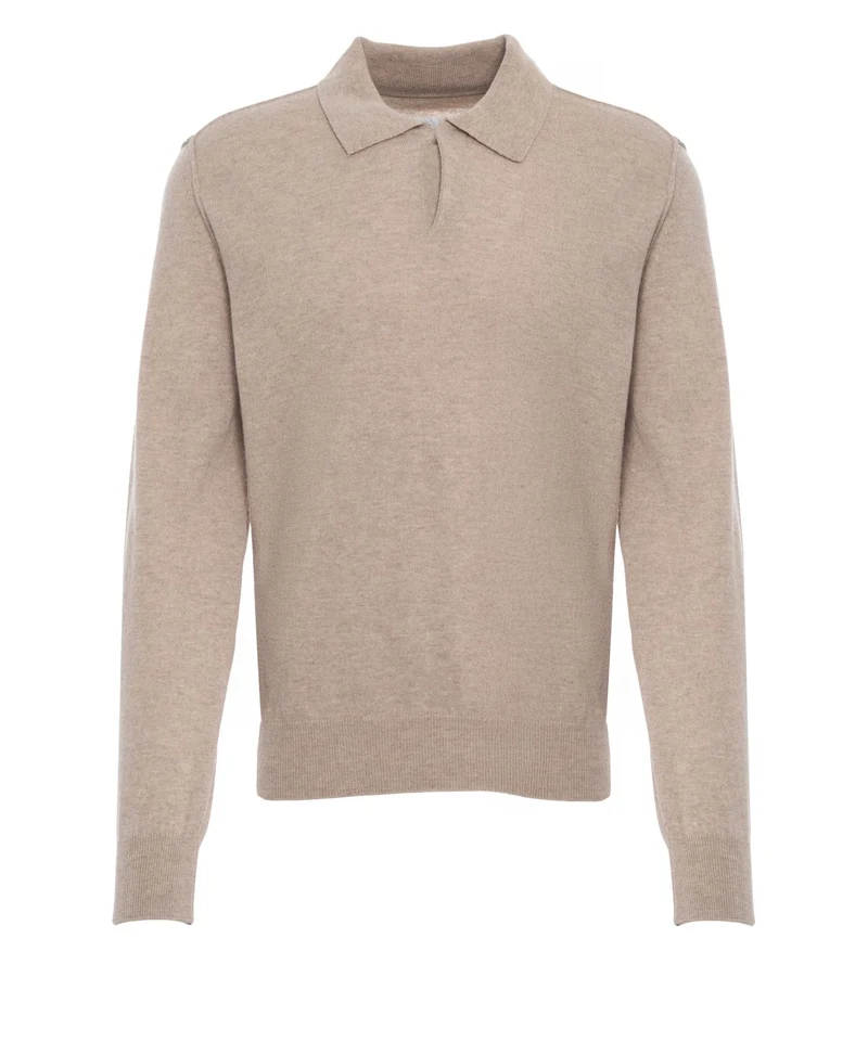 Maglione con colletto a polo