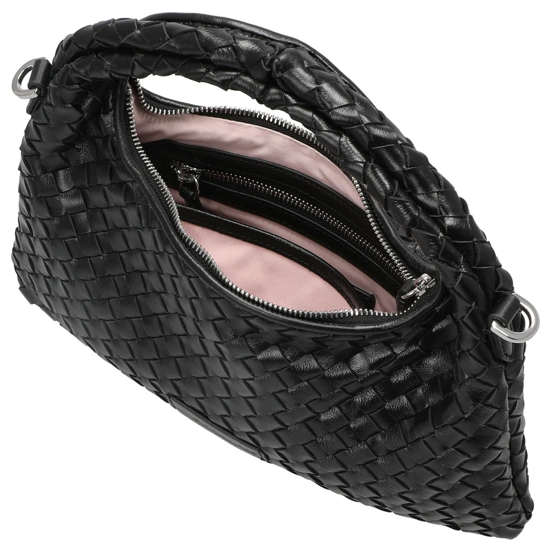 Les Visionnaires Sadie Weave Glossy - Bolso de mano (black)