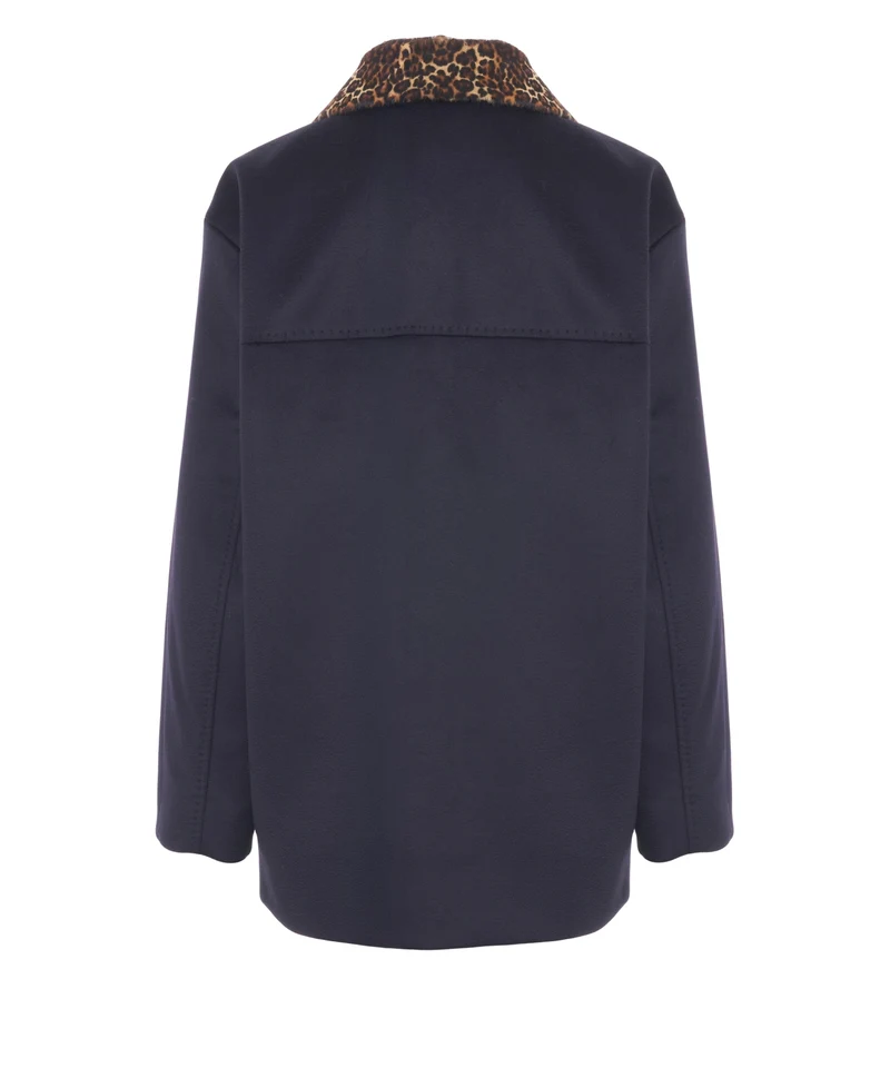 Cappotto 'Calamo' con stampa animalier