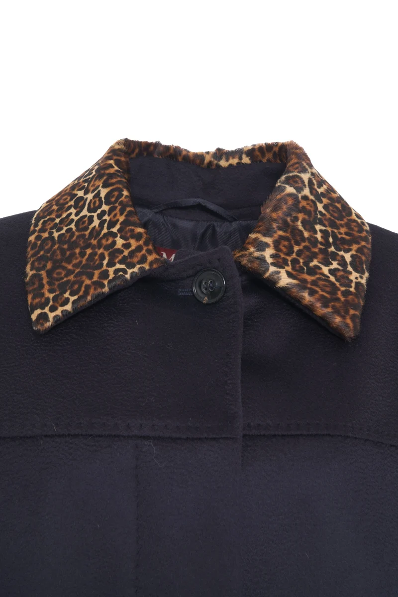 Cappotto 'Calamo' con stampa animalier