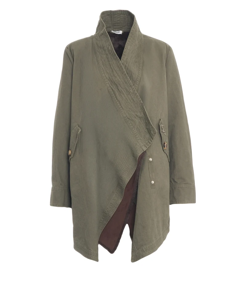 Parka con collo in pelliccia
