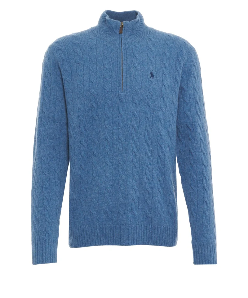 Maglione con logo ricamato
