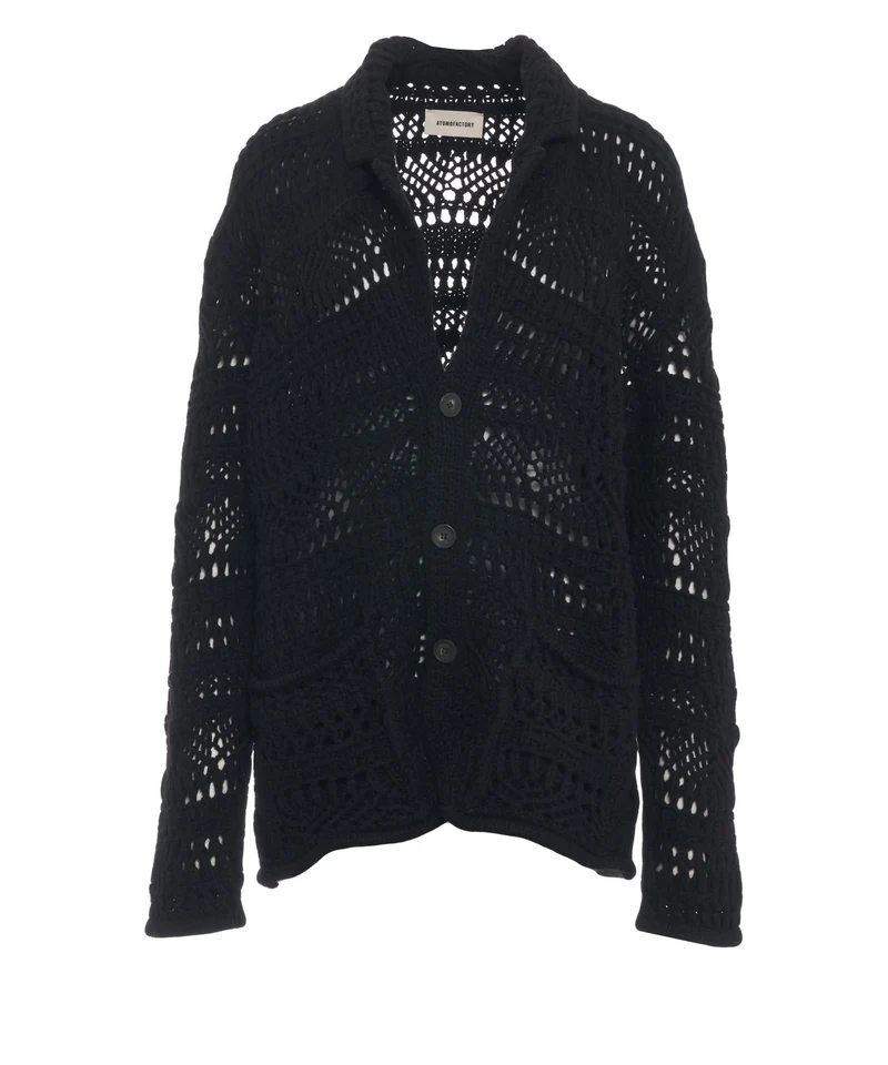 Cardigan con tasche a toppa