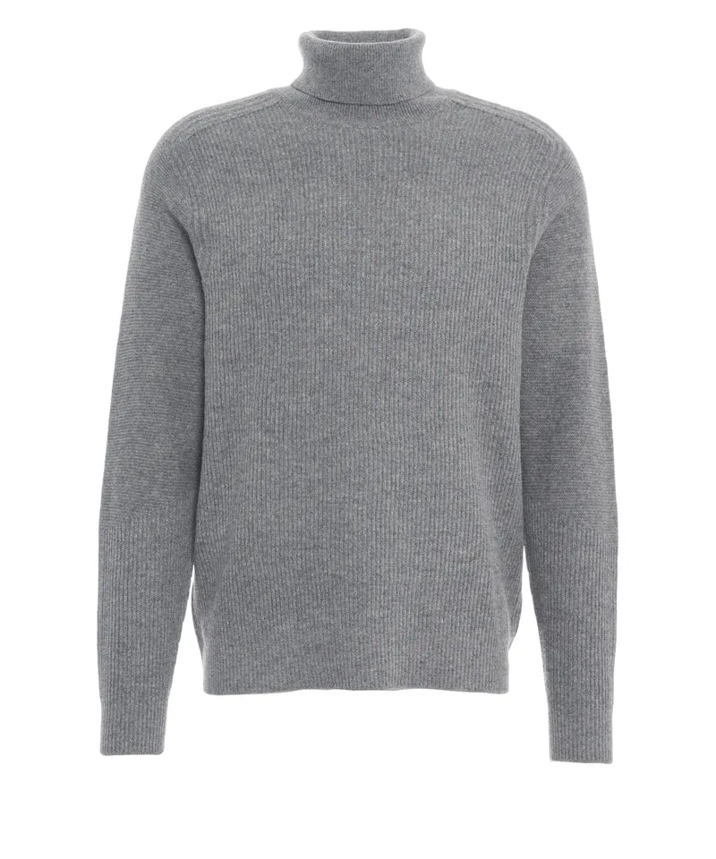 Maglione in lana a collo alto