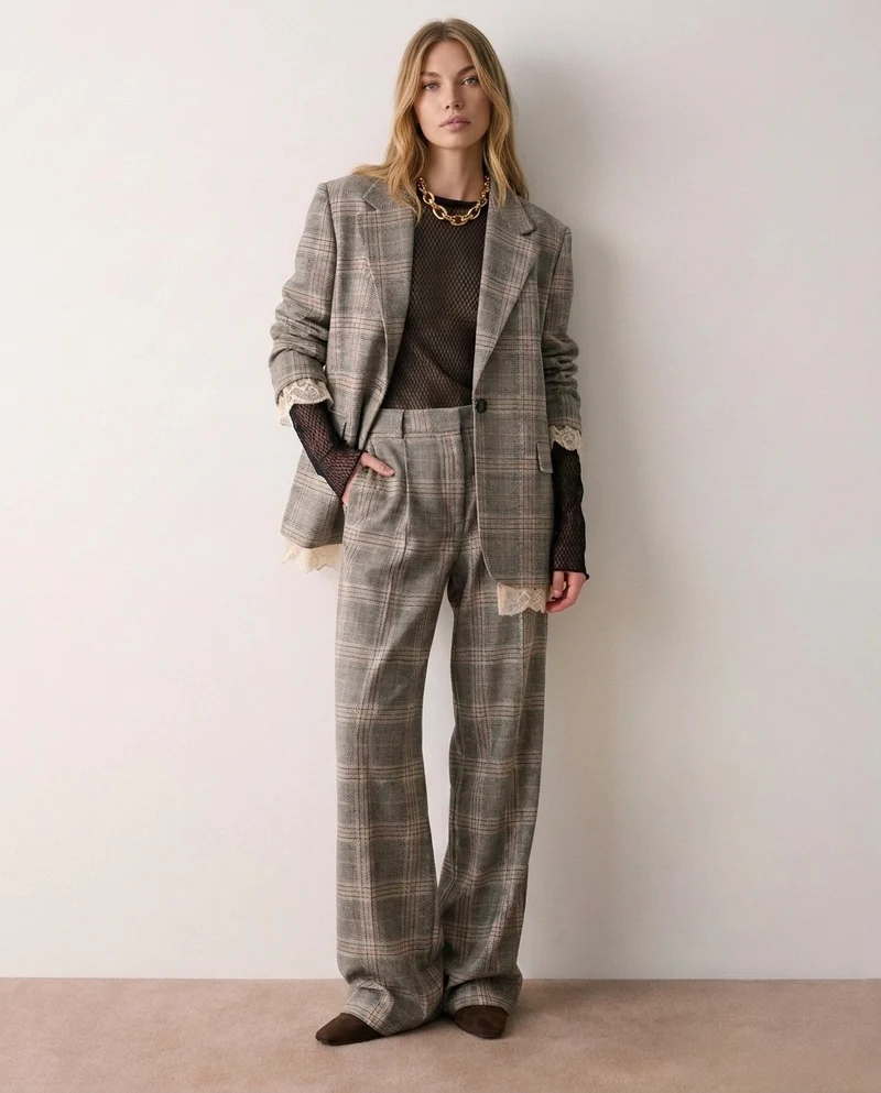 Pantaloni a quadri