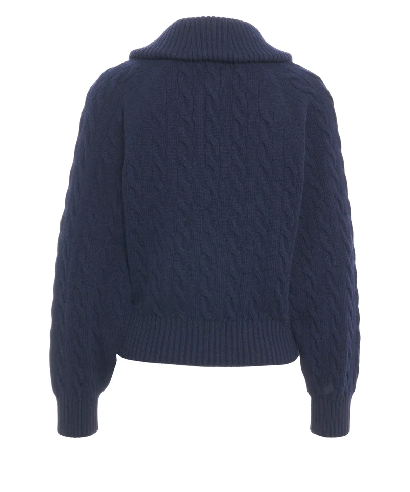 Cardigan con ricamo logo